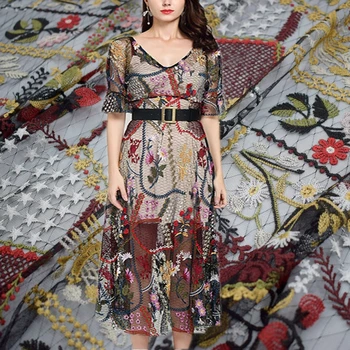 Hot sale diamond check lace embroidered mesh fabric for dress telas por metro tissu tissus bazin riche getzner sewing tecido DIY
Hot sale diamond check lace embroidered mesh fabric for dress telas por metro tissu tissus bazin riche getzner sewing tecido DIY