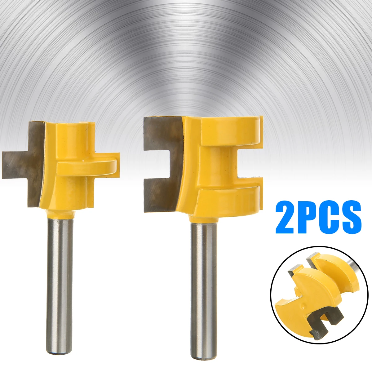 2Pcs Woodworking Chisel Cutter 2 Bit Tongue And Groove Router Bit 1/4" Shank Milling Cutter Woodworking Chisel Cutter
2Pcs Woodworking Chisel Cutter 2 Bit Tongue And Groove Router Bit 1/4" Shank Milling Cutter Woodworking Chisel Cutter