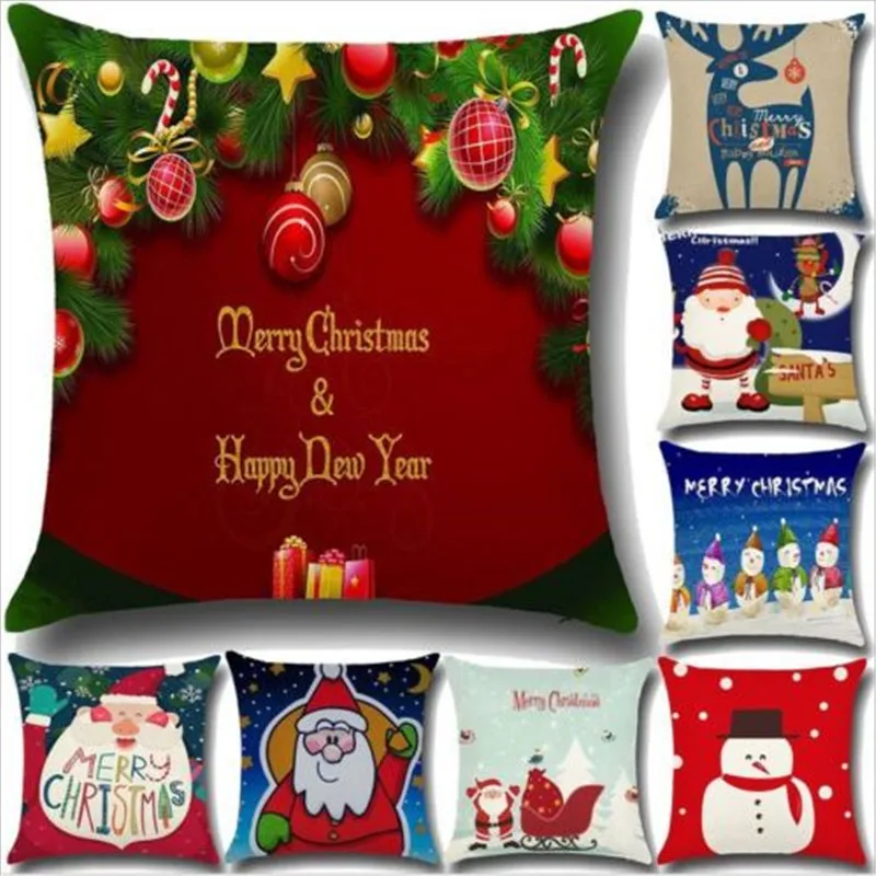 Cotton Linen Christmas Santa Claus Removable Dustproof Pillow Case Throw Pillow Cover 45x45cm
Cotton Linen Christmas Santa Claus Removable Dustproof Pillow Case Throw Pillow Cover 45x45cm