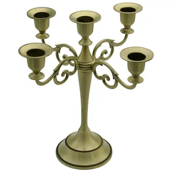 5-Candle Metal Candelabra Tall Candle Holder Wedding Event Candelabra Candle Stand 27*26CM Bronze
5-Candle Metal Candelabra Tall Candle Holder Wedding Event Candelabra Candle Stand 27*26CM Bronze