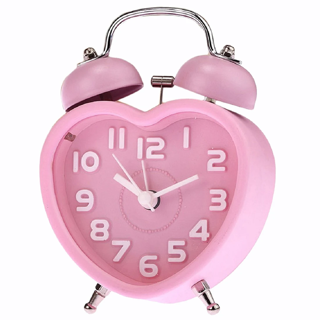 Cute Small Double-Bell Night Light Children Mini Quartz Alarm Clock Heart (Pink)
Cute Small Double-Bell Night Light Children Mini Quartz Alarm Clock Heart (Pink)