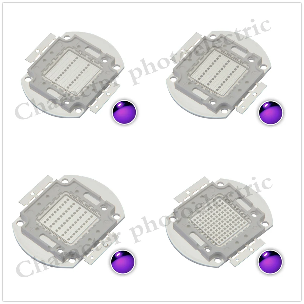 

UV Purple High Power LED Bulbs Ultra Violet Chips 360nm 365nm 370nm 380nm 390nm 395nm 400nm 405nm 1W 3W 5W 10W 20W 30W 50W 100W