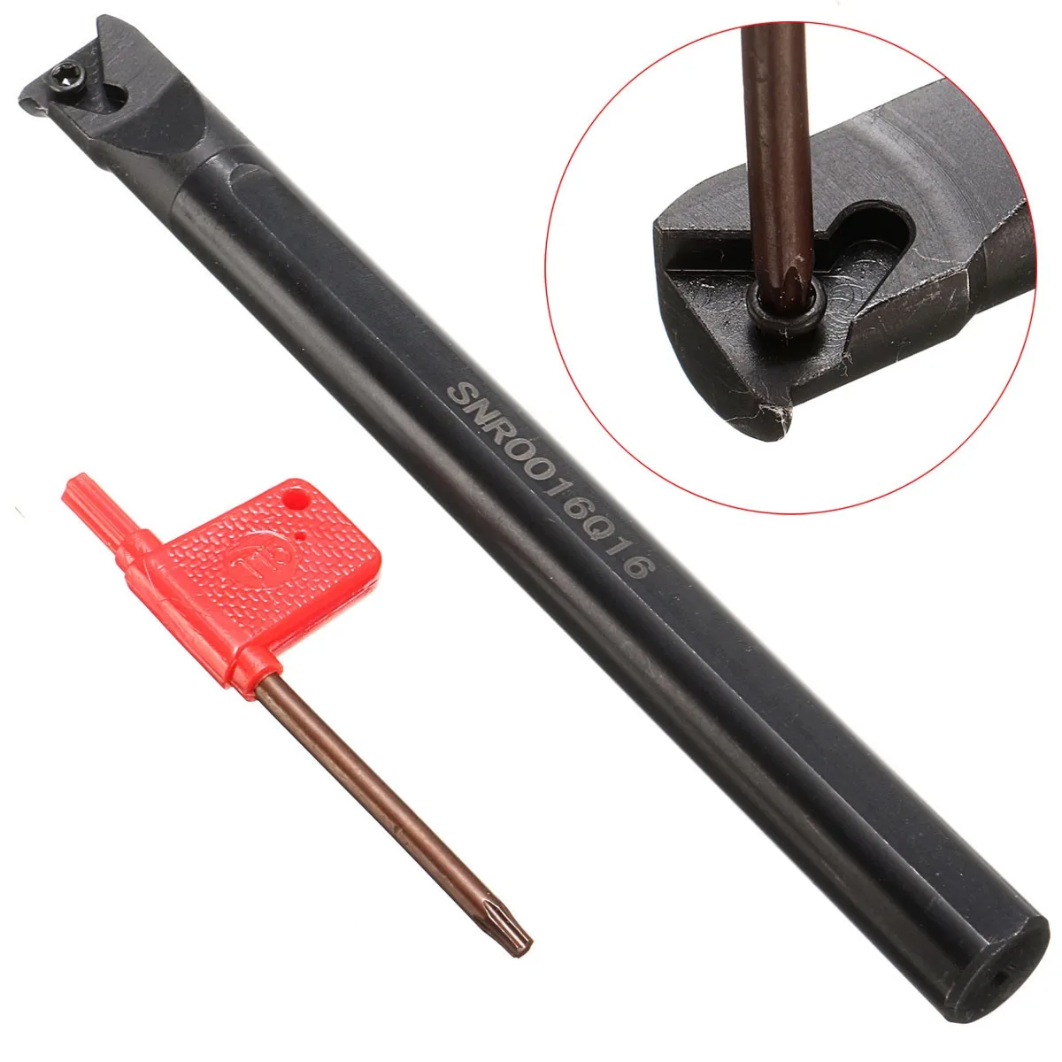 1 Set SNR0016Q16 180mm 7.1 Inch Threading Boring Bar Turning Holder with Insert for CNC Machine Accessories
1 Set SNR0016Q16 180mm 7.1 Inch Threading Boring Bar Turning Holder with Insert for CNC Machine Accessories