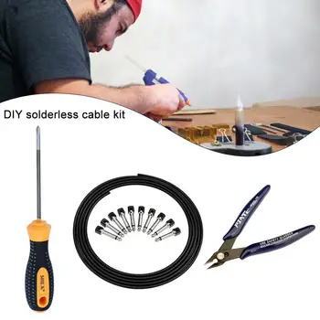 DIY Effects Solderless Cable Kit Guitar Pedal Board Patch Cord Set Durable Effect Accessories for Stringed Instruments FLG-005
DIY Effects Solderless Cable Kit Guitar Pedal Board Patch Cord Set Durable Effect Accessories for Stringed Instruments FLG-005
