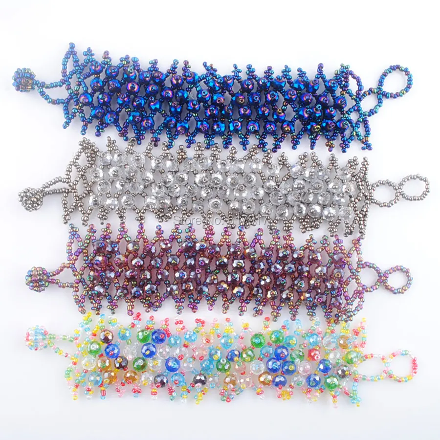 RONGZUAN Fashion Multicolor Crystal Gem Stone Faceted Beads Weave Adjustable Bracelet 7 inches Jewelry TBK300
RONGZUAN Fashion Multicolor Crystal Gem Stone Faceted Beads Weave Adjustable Bracelet 7 inches Jewelry TBK300