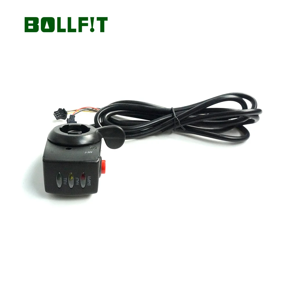 48V Electric Bicycle Throttle Handle Thumb Throttle 6 Wires Speed Control Wuxing 15DX Battery Indicator Power On/Off Button
48V Electric Bicycle Throttle Handle Thumb Throttle 6 Wires Speed Control Wuxing 15DX Battery Indicator Power On/Off Button
