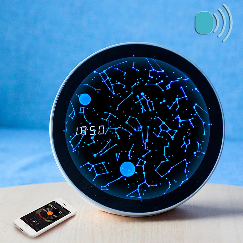 Creative Constellation Clock Speaker LED Night With Bluetooth Speaker Starry Night Light
Creative Constellation Clock Speaker LED Night With Bluetooth Speaker Starry Night Light