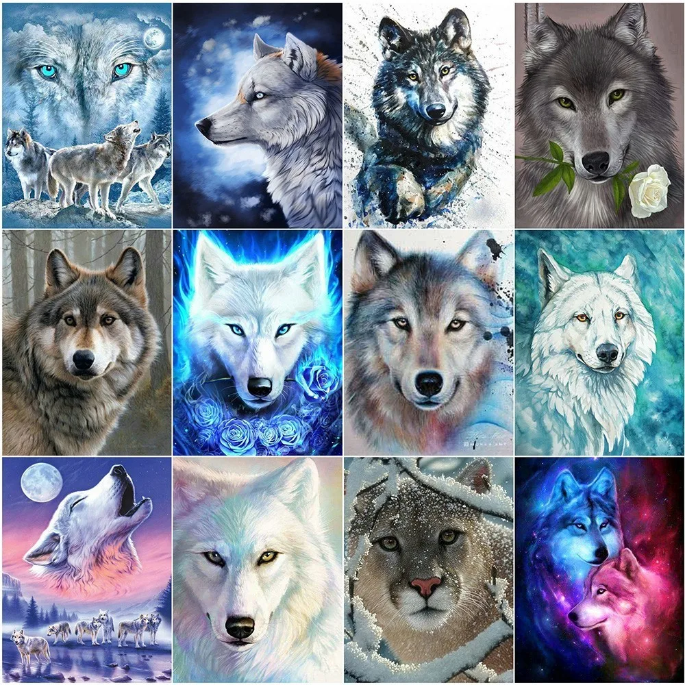 HUACAN 5D DIY Diamond Painting Wolf Full Square Diamond Embroidery Cross Stitch Mosaic Gift Rhinestone Home Decor Gift
HUACAN 5D DIY Diamond Painting Wolf Full Square Diamond Embroidery Cross Stitch Mosaic Gift Rhinestone Home Decor Gift