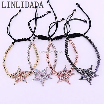 8Pcs Mix Color 4mm Brass Bead Strand Bracelet Trendy Zirconia Star Macrame Braiding Rope Bracelet Jewelry
8Pcs Mix Color 4mm Brass Bead Strand Bracelet Trendy Zirconia Star Macrame Braiding Rope Bracelet Jewelry