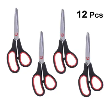 12pcs/Set Premium Stainless Steel Scissors Heavy Duty Multi-Purpose Scissors Cutting Tool For Tailor(Balck And Red)
12pcs/Set Premium Stainless Steel Scissors Heavy Duty Multi-Purpose Scissors Cutting Tool For Tailor(Balck And Red)