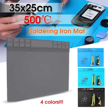 Heat-resistant Soldering Station Soldering Pad with Magnetic Silicone Insulation Pad Heat Gun Welding Platform Table Mat
Heat-resistant Soldering Station Soldering Pad with Magnetic Silicone Insulation Pad Heat Gun Welding Platform Table Mat
