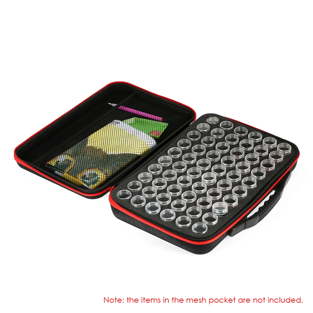 60Bottles Diamond Painting Box Tool Carry Case Holder Storage Bag Zipper Storage Bag Closure Embroidery Rhinestones Storage Case
60Bottles Diamond Painting Box Tool Carry Case Holder Storage Bag Zipper Storage Bag Closure Embroidery Rhinestones Storage Case