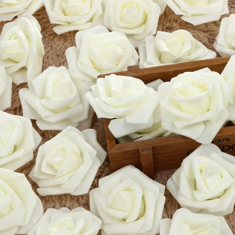50Pcs/lot 6cm Artificial Rose Flowers Foam Rose Flower Head Bouquet Handmade DIY Wedding Decoration Party Supplies
50Pcs/lot 6cm Artificial Rose Flowers Foam Rose Flower Head Bouquet Handmade DIY Wedding Decoration Party Supplies