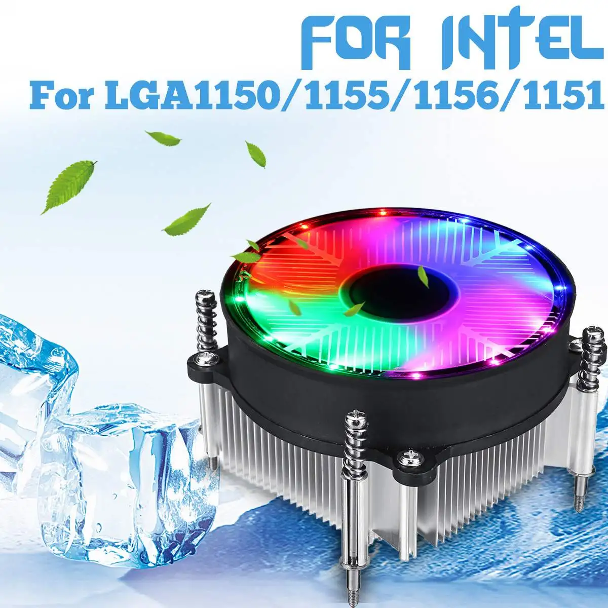 LED CPU Cooler Cooling Fan for Intel Silence 3Pin Fan Radiator Heatsink Cooler Support for Intel 115X Series 1150 1155 1156 1151
LED CPU Cooler Cooling Fan for Intel Silence 3Pin Fan Radiator Heatsink Cooler Support for Intel 115X Series 1150 1155 1156 1151