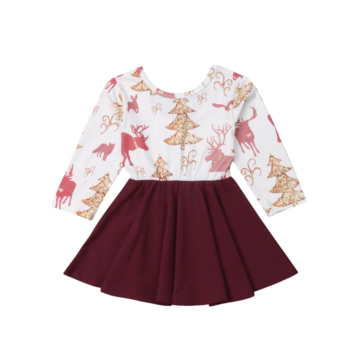 2018 Multitrust Brand Toddler Kids Baby Girls Christmas Patchwork Dress Princess Party Prom Dress Autumn Spring Outfits
2018 Multitrust Brand Toddler Kids Baby Girls Christmas Patchwork Dress Princess Party Prom Dress Autumn Spring Outfits