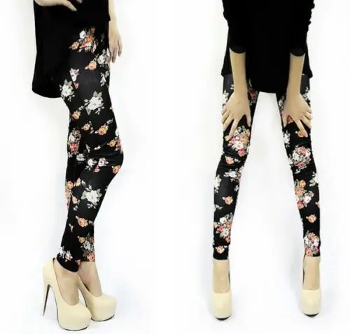 Women Casual Leggings 2019 New Casual Women Skinny Roses Floral Soft Stretchy Leggings Sexy High Waist Leggings
Women Casual Leggings 2019 New Casual Women Skinny Roses Floral Soft Stretchy Leggings Sexy High Waist Leggings