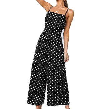Wide Leg Polka Dot Summer Jumpsuit Women Sleeveless Strap Backless Sexy Rompers Womens Jumpsuits Streetwear Chic Romper
Wide Leg Polka Dot Summer Jumpsuit Women Sleeveless Strap Backless Sexy Rompers Womens Jumpsuits Streetwear Chic Romper