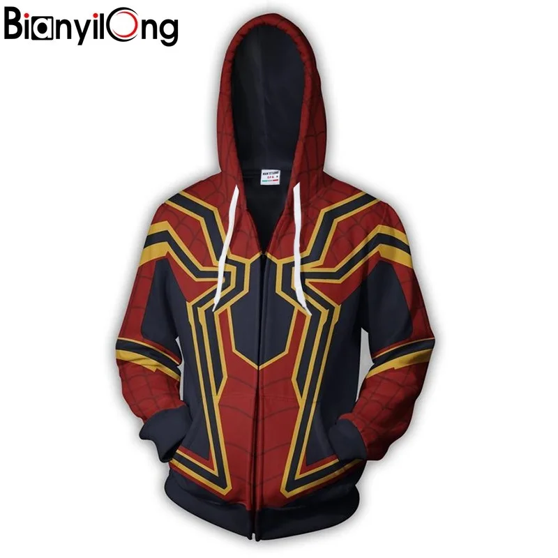 2019 new fashion Cool Hoodies Men women Infinity War Iron Spider Zip Up Hoodie 3D printed
2019 new fashion Cool Hoodies Men women Infinity War Iron Spider Zip Up Hoodie 3D printed