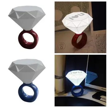 LED Diamond Ring Light Romantic Couple Light Ambient Light Night Light Table Lamp
LED Diamond Ring Light Romantic Couple Light Ambient Light Night Light Table Lamp