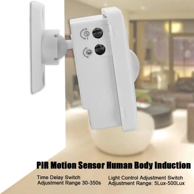 Motion Sensor DC 12V Home Motion Detector Automatic Passive Infrared PIR Sensor 140 Degree Rotating Outdoor Timer Light Switch
Motion Sensor DC 12V Home Motion Detector Automatic Passive Infrared PIR Sensor 140 Degree Rotating Outdoor Timer Light Switch