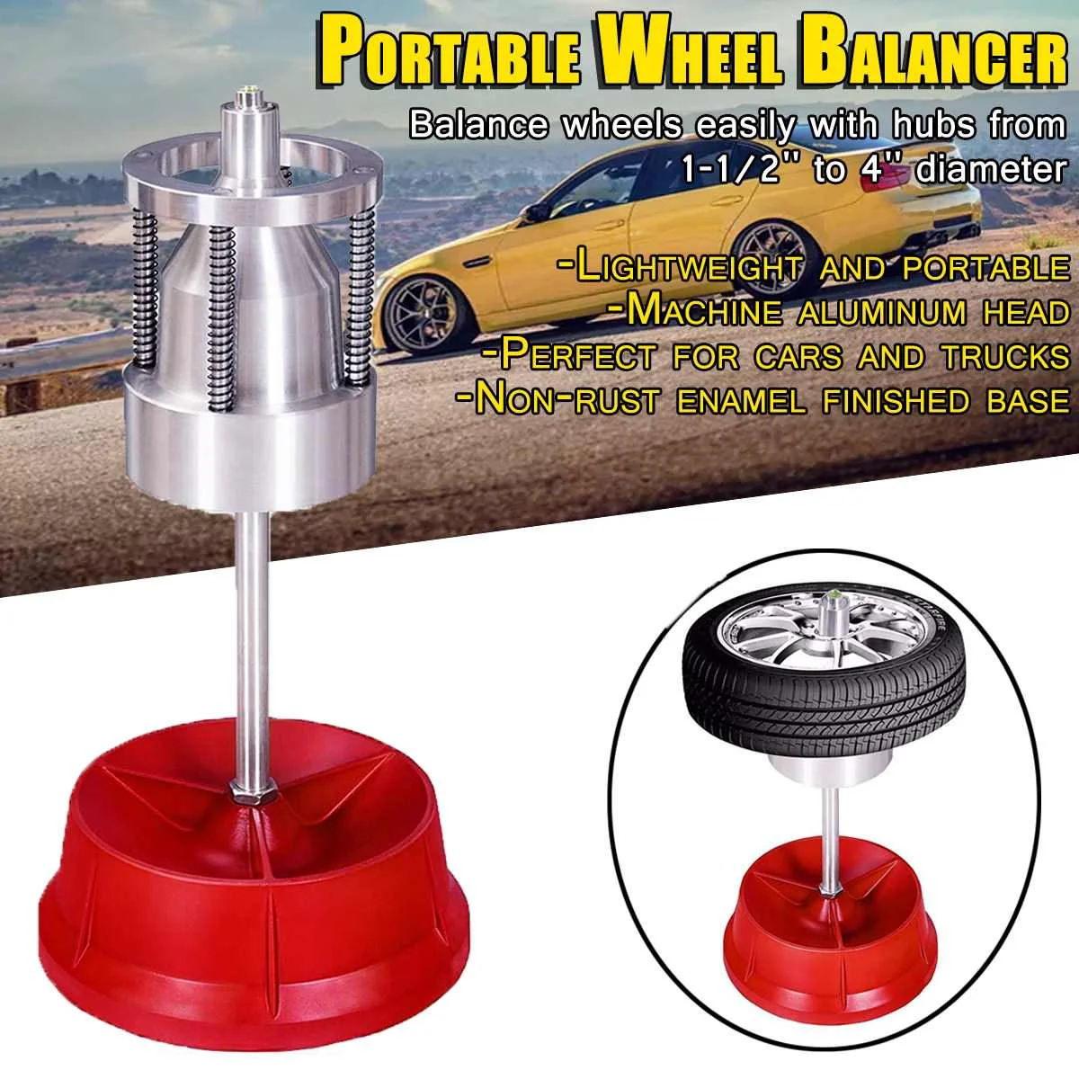 Car Truck Portable Hubs Wheel Tire Balancer Bubble Level Heavy Duty Rim Car Tire Wheel Balancer Auto Tyre Balancing Machine
Car Truck Portable Hubs Wheel Tire Balancer Bubble Level Heavy Duty Rim Car Tire Wheel Balancer Auto Tyre Balancing Machine