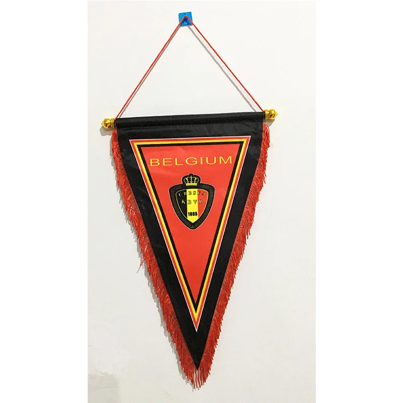 2018 Football World Cup Belgium National Football 35cm*25cm Size Double Sides Decoration Christmas Three Corner Flag Banner
2018 Football World Cup Belgium National Football 35cm*25cm Size Double Sides Decoration Christmas Three Corner Flag Banner