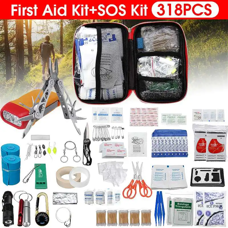 Survival Kit Travel First Aid Emergency Outdoor Trauma Medical Bag SOS Tool Kit Lightweight Versatile Portable Practical Aid
Survival Kit Travel First Aid Emergency Outdoor Trauma Medical Bag SOS Tool Kit Lightweight Versatile Portable Practical Aid