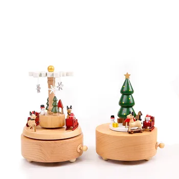 Creative Christmas Tree Music Box Wooden Rotating Music Boxs Crafts Vintage Decoration Children's Toys Festival Birthday Gift
Creative Christmas Tree Music Box Wooden Rotating Music Boxs Crafts Vintage Decoration Children's Toys Festival Birthday Gift