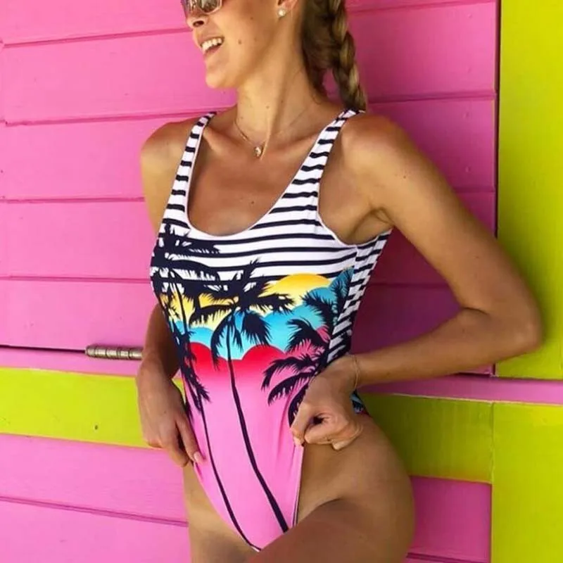 Sexy Print Coconut Tree One-Piece Swimsuit Body Girls 2019 Bather Push Up Swimwear Beach Swim Bathing Suit Women's Swimming Suit
Sexy Print Coconut Tree One-Piece Swimsuit Body Girls 2019 Bather Push Up Swimwear Beach Swim Bathing Suit Women's Swimming Suit