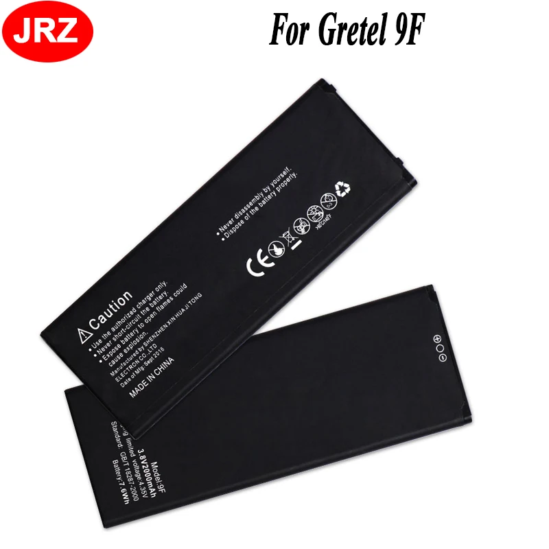 Запасная батарея для телефона Gretel 9F 2000 мАч запасные аккумуляторы телефонов