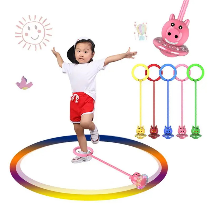 Children's One-legged Piggy Jump Ball With Sponge Fitness Brilliant Flash Sticker Exercise Limb Coordination | Игрушки и хобби