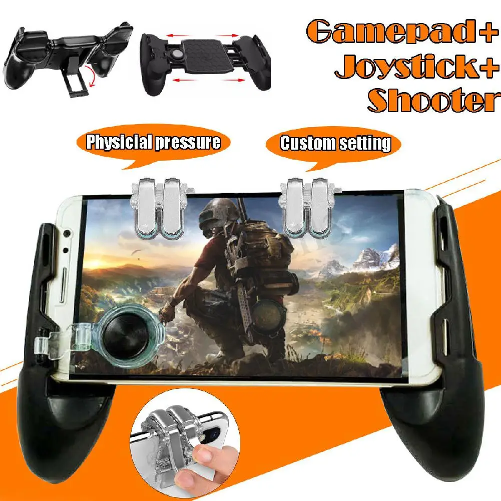 2019 New 3 in 1 Mobile Gaming Gamepad Joystick +Controller Trigger + Fire Button for PUBG r30
2019 New 3 in 1 Mobile Gaming Gamepad Joystick +Controller Trigger + Fire Button for PUBG r30