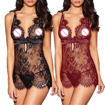 Ladies Sexy Solid Night Dress Sleeveless Nighties V-neck Nightgown Plus Size Nightdress Lace Sleepwear Nightwear For Women
Ladies Sexy Solid Night Dress Sleeveless Nighties V-neck Nightgown Plus Size Nightdress Lace Sleepwear Nightwear For Women
