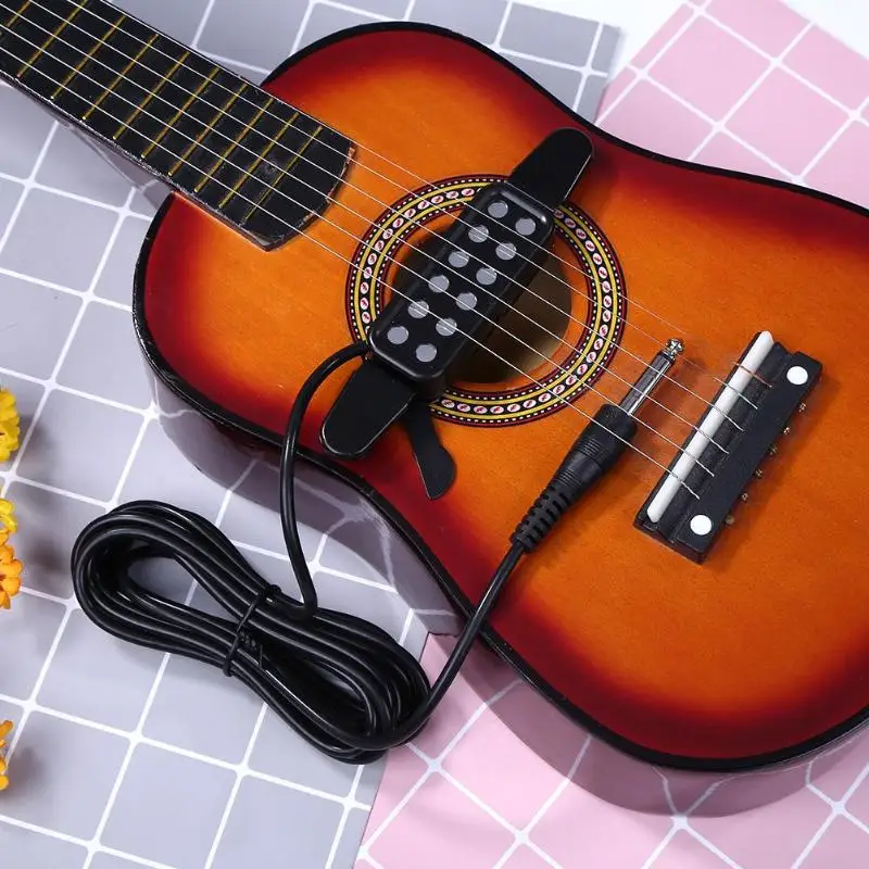 12-hole Acoustic Guitar Sound Hole Pickup Transducer Amplifier with Tone Volume Controller Audio Cable Musical Instruments
12-hole Acoustic Guitar Sound Hole Pickup Transducer Amplifier with Tone Volume Controller Audio Cable Musical Instruments