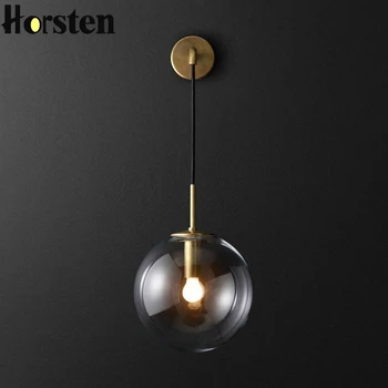 Nordic Post Modern Wall Lights LED Sconce E14 Glass Ball Mirror Bedside Wall Lamps Vintage Wall Light For Living Room Heme Decor
Nordic Post Modern Wall Lights LED Sconce E14 Glass Ball Mirror Bedside Wall Lamps Vintage Wall Light For Living Room Heme Decor