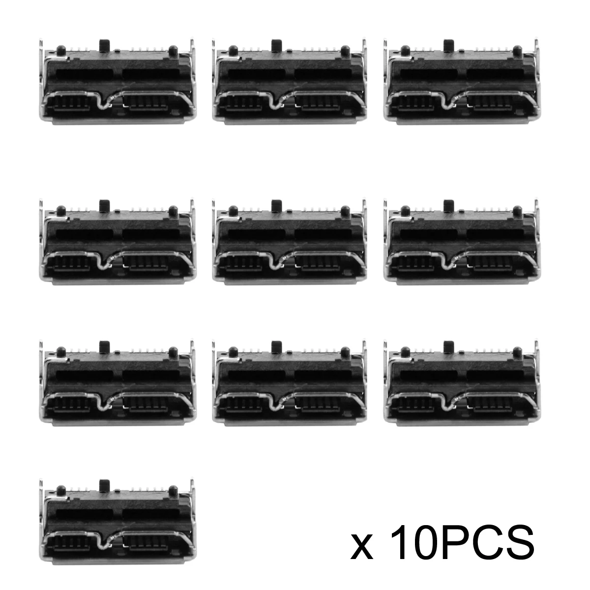 Xiwai 10pcs Micro USB 3.0 10pin Female Socket Receptacle Board Mount SMT Type 5.2mm Height for USB Hard Disk
Xiwai 10pcs Micro USB 3.0 10pin Female Socket Receptacle Board Mount SMT Type 5.2mm Height for USB Hard Disk