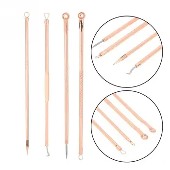 4pcs Upgraded Stainless Steel Blackhead Removal Tool Kit Double-end Pimple Extractor
4pcs Upgraded Stainless Steel Blackhead Removal Tool Kit Double-end Pimple Extractor