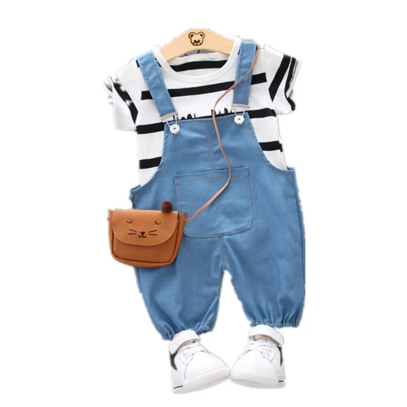 Summer Kids Fashion Clothes Children Boys Girls Striped T-shirt Bib Shorts 2Pcs/Set Baby Cotton Clothing Sets Toddler Tracksuits
Summer Kids Fashion Clothes Children Boys Girls Striped T-shirt Bib Shorts 2Pcs/Set Baby Cotton Clothing Sets Toddler Tracksuits