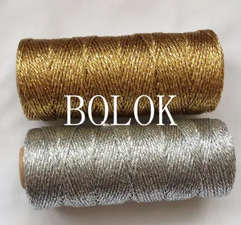 1pc Gold/Silver/copper Shiny Packaging Rope Twine, 12ply(110yard/Spool) Kid's Birthday Party Decorated Bakers Twine by EMS
1pc Gold/Silver/copper Shiny Packaging Rope Twine, 12ply(110yard/Spool) Kid's Birthday Party Decorated Bakers Twine by EMS