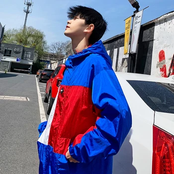 Spring New Jacket Men Fashion Contrast Color Stitching Casual Hooded Jacket Street Trend Wild Hip Hop Loose Bomber Jacket S-4XL
Spring New Jacket Men Fashion Contrast Color Stitching Casual Hooded Jacket Street Trend Wild Hip Hop Loose Bomber Jacket S-4XL