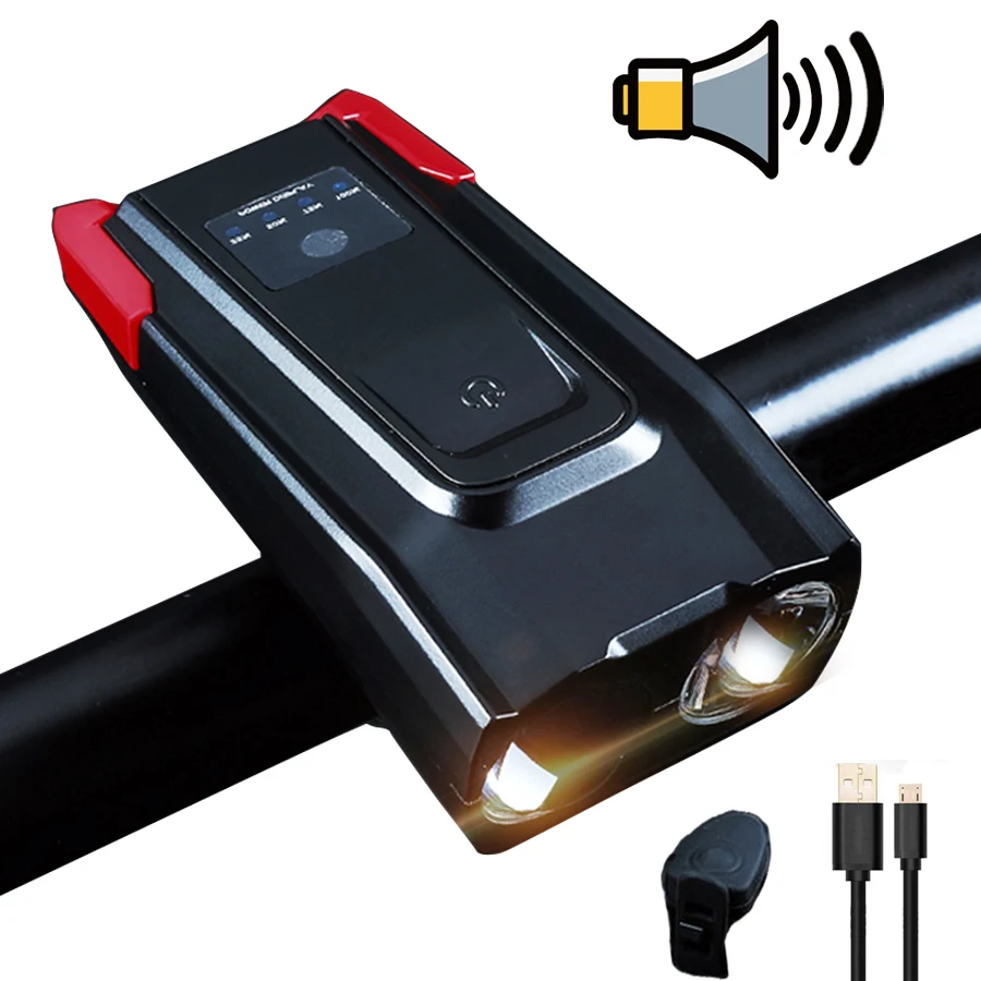 2000LM Bike Light USB Rechargeable Battery T6 LED Smart Bicycle Front Flashlight Lamp Bell Speaker Waterproof With Holder
2000LM Bike Light USB Rechargeable Battery T6 LED Smart Bicycle Front Flashlight Lamp Bell Speaker Waterproof With Holder