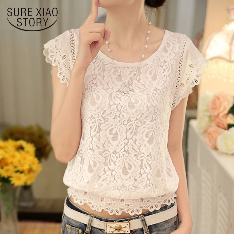 new 2018 summer fashion short sleeve women tops plus size solid white color blouse Lace Chiffon female slim blouse shirt 01A 25
new 2018 summer fashion short sleeve women tops plus size solid white color blouse Lace Chiffon female slim blouse shirt 01A 25