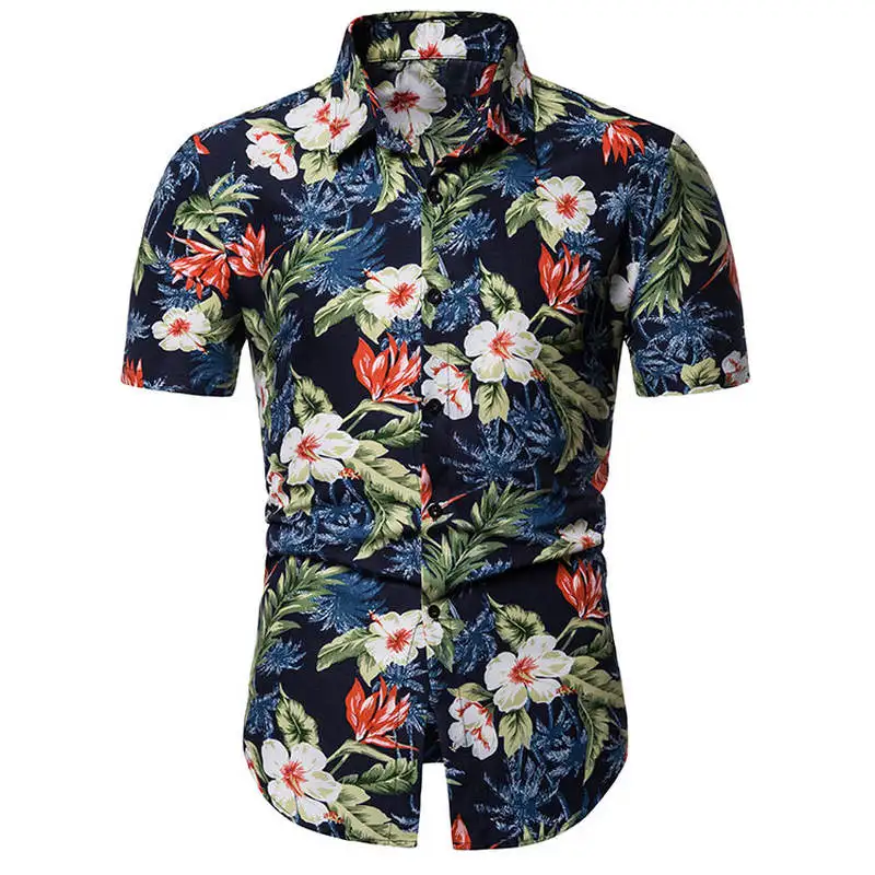 Mens Summer Beach Hawaiian Shirt 2019 Brand Short Sleeve Plus Size Floral Shirts Men Casual Clothing Camisas 8 color
Mens Summer Beach Hawaiian Shirt 2019 Brand Short Sleeve Plus Size Floral Shirts Men Casual Clothing Camisas 8 color