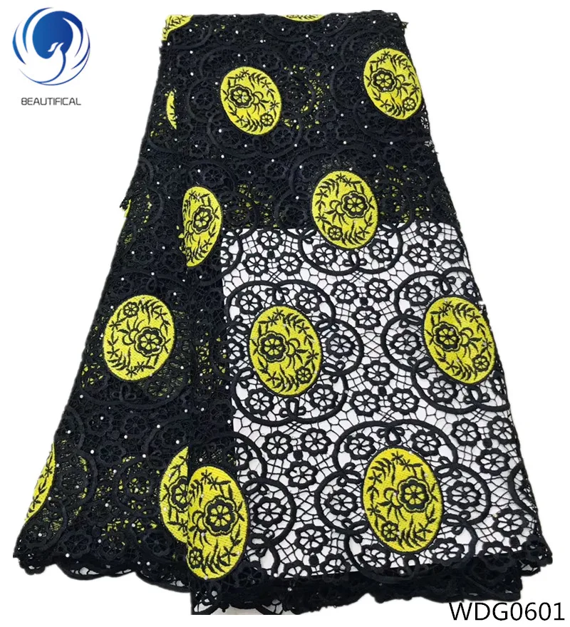 Beautifical nigerian guipure lace fabrics high quality cord lace fabrics water soluble laces fabric with stones 5yards/lot WDG06
Beautifical nigerian guipure lace fabrics high quality cord lace fabrics water soluble laces fabric with stones 5yards/lot WDG06