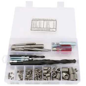 142Pcs/set Stainless Steel Wire Screw Sleeve Thread Repair Insert Kit Tool Set thread repair insert kit Tools
142Pcs/set Stainless Steel Wire Screw Sleeve Thread Repair Insert Kit Tool Set thread repair insert kit Tools