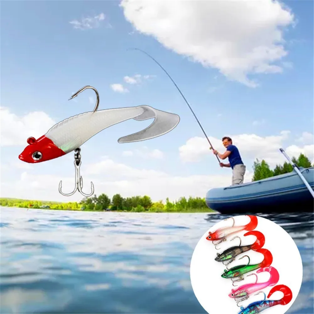 2pcs/lot Fishing Lure Artificial Bait Silicone Fishing Lures Hard Plastic Soft Lure Kit Sea Bass Carp Fishing Lead Fish Jig 
2pcs/lot Fishing Lure Artificial Bait Silicone Fishing Lures Hard Plastic Soft Lure Kit Sea Bass Carp Fishing Lead Fish Jig