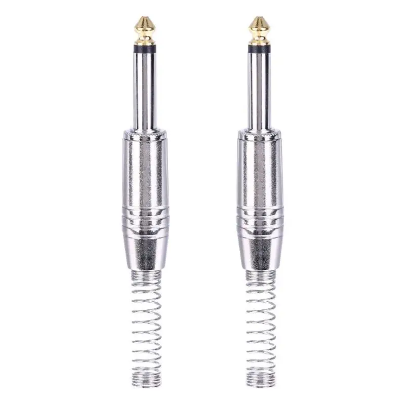 ALLOYSEED 2pcs Audio Plug Connectors Nickle Plated Alloy 6.35mm 6.5mm Male Mono Audio Plug Jack Amplifier Microphone Connectors
ALLOYSEED 2pcs Audio Plug Connectors Nickle Plated Alloy 6.35mm 6.5mm Male Mono Audio Plug Jack Amplifier Microphone Connectors