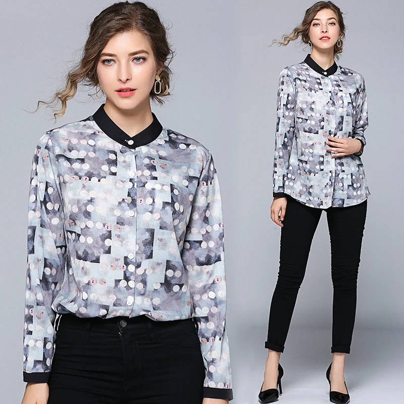 Luxury Print Vintage Long Sleeve Shirt Women Blouses Runway Designer Tops Ladies Office Shirts Blusas Mujer De Moda 2019
Luxury Print Vintage Long Sleeve Shirt Women Blouses Runway Designer Tops Ladies Office Shirts Blusas Mujer De Moda 2019