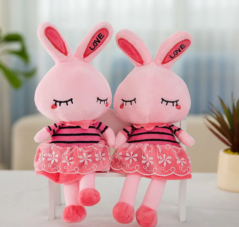 New Pattern Cartoon LOVE Rabbit Lint Toys Doll A Doll Birthday Gift Pink Colour Skirt Princess Rabbit Customized
New Pattern Cartoon LOVE Rabbit Lint Toys Doll A Doll Birthday Gift Pink Colour Skirt Princess Rabbit Customized
