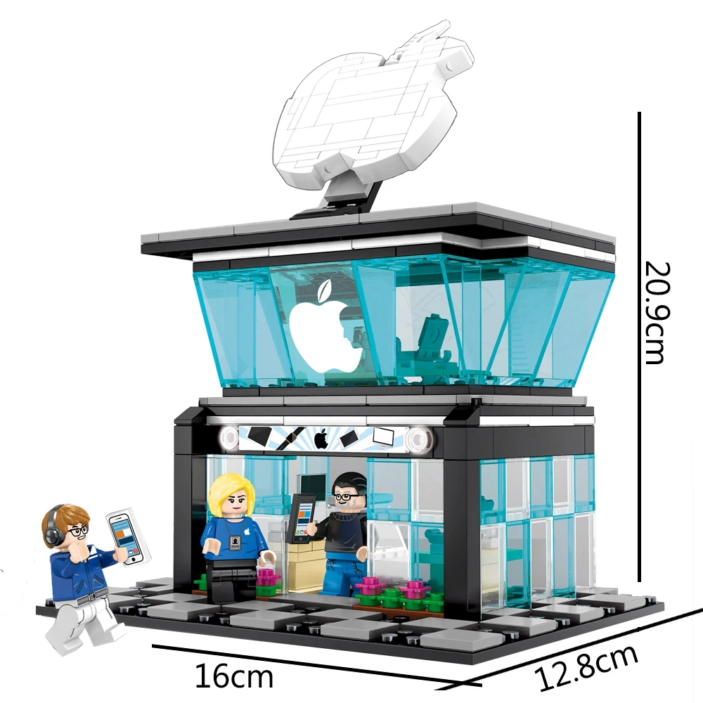 Compatible legoinglys City Street View Apple flagship Mobile phone Store Architecture Building Blocks bricks toys for kids gifts
Compatible legoinglys City Street View Apple flagship Mobile phone Store Architecture Building Blocks bricks toys for kids gifts